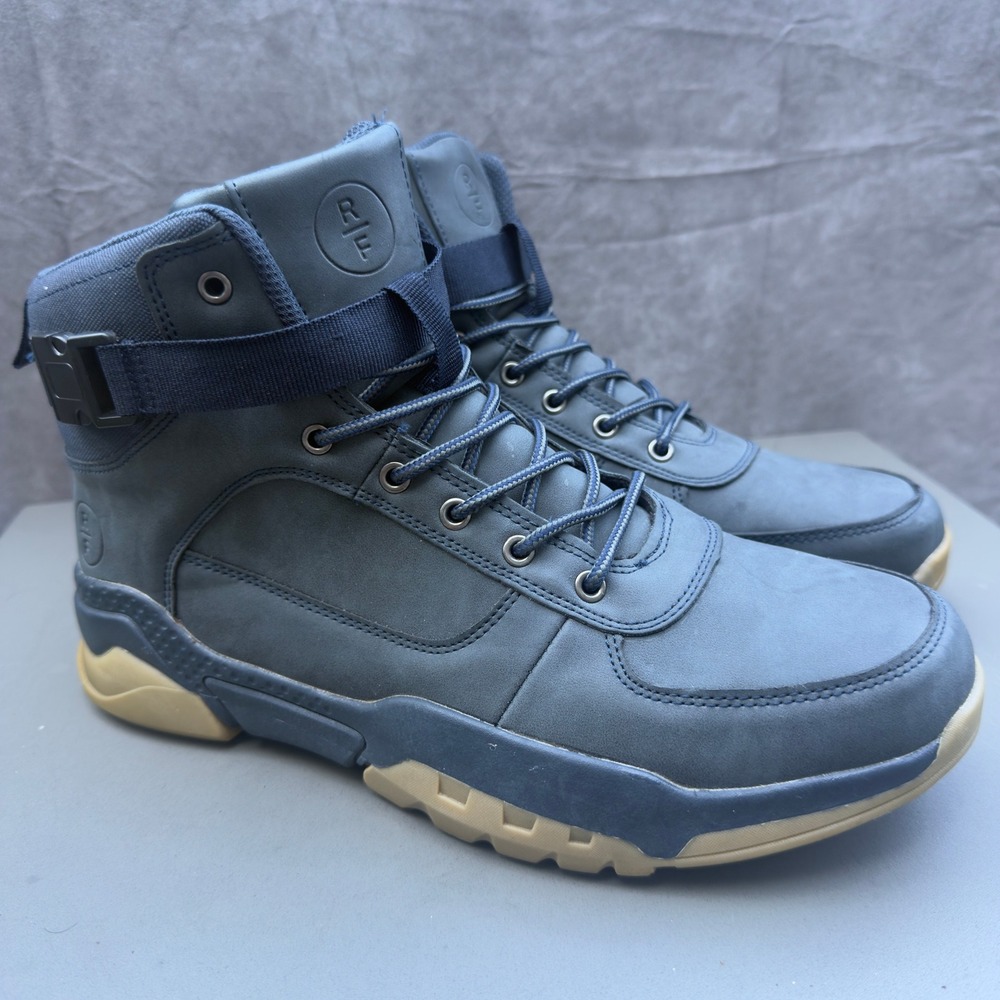 Reserved Footwear RF1064 High Top Sneaker Boots Navy Blue Size 11 Mens